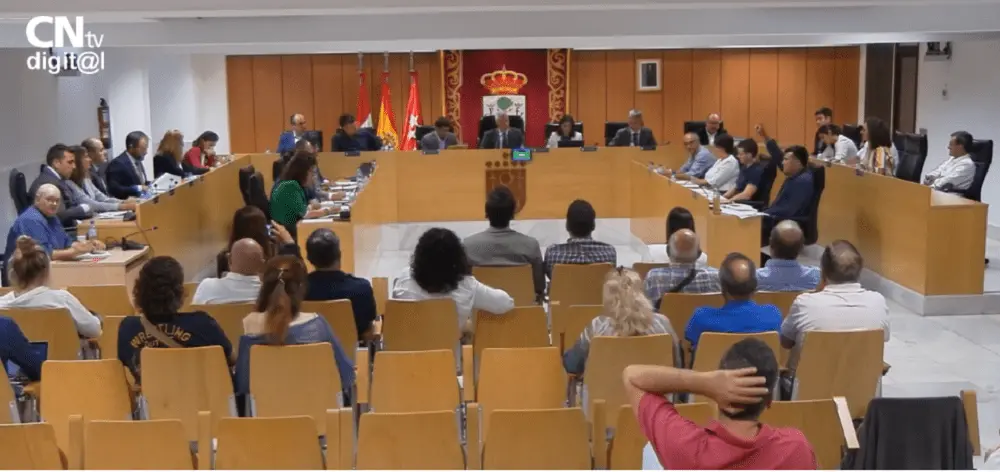 Un momento del pleno municipal de Sanse del 19 de septiembre de 2019