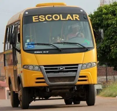 Jacunda/Para/Brazil - March 09, 2013: School bus to transport students from rural areas. vehicle provided by the federal government to the municipality through the "way to school" program