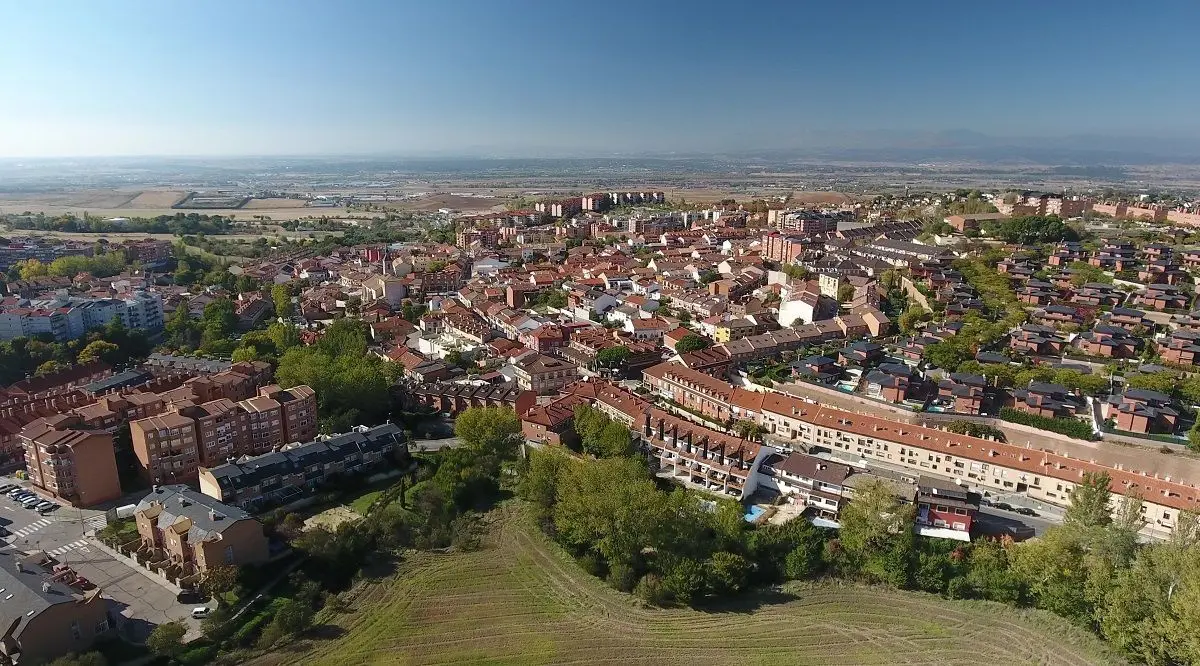 Toma aerea de Algete: Fuente Ayuntamiento de Algete