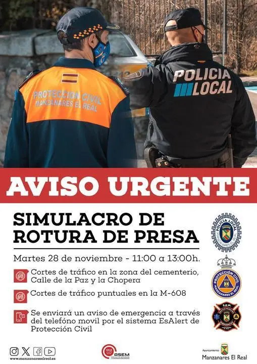 simulacro inundaci&oacute;n Manzanares