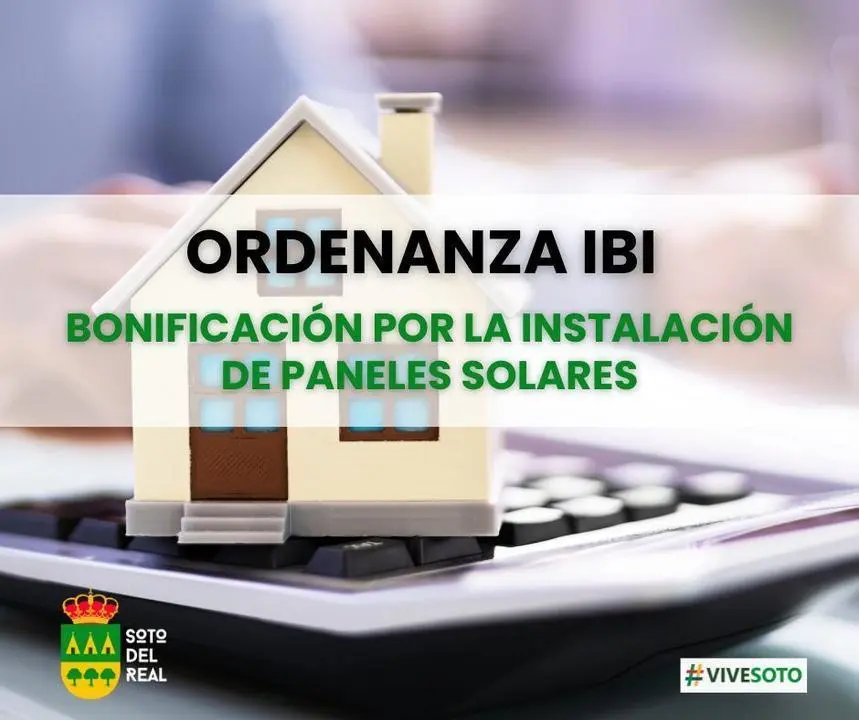 Cartel Soto del Real ordenanza IBI