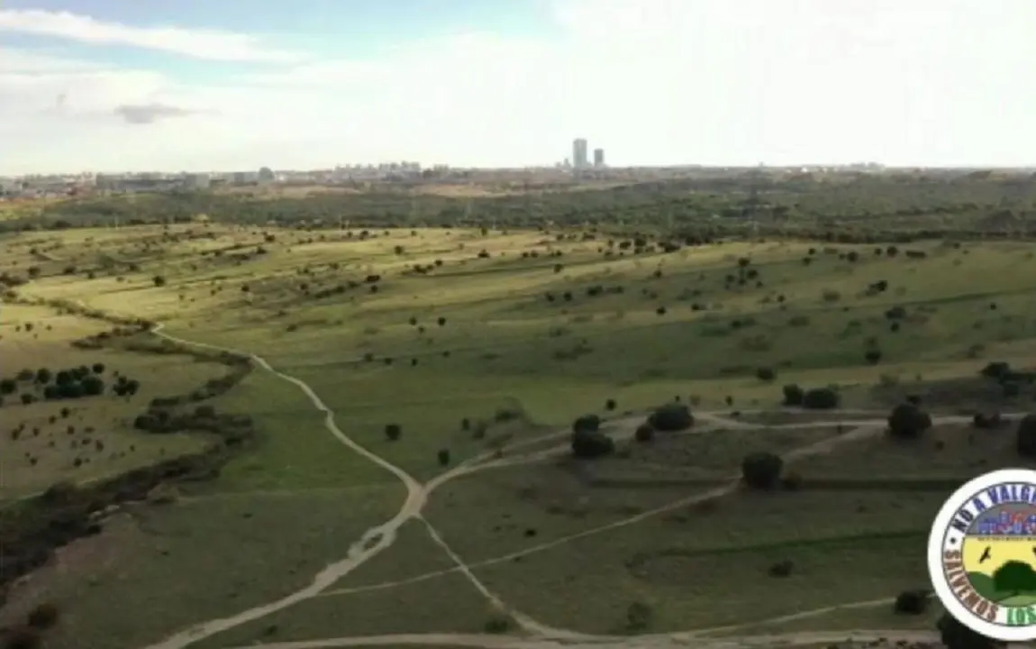 Una vista de Los Carriles de Alcobendas, desde el aire