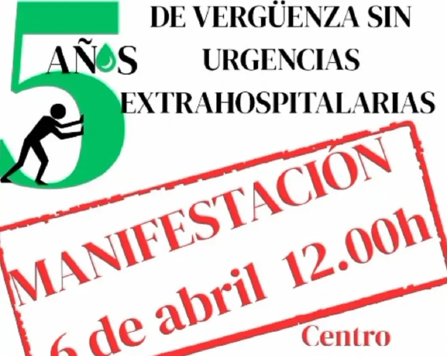 Convocada una nueva manifestaci&oacute;n a favor de la reapertura de urgencias extrahospitalarias en Colmenar Viejo el 6 de abril