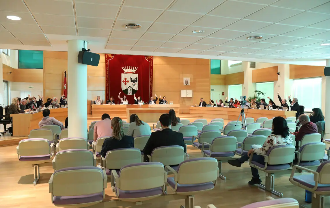 El pleno ordinario. Imagen cedida por el Ayuntamiento de Alcobendas.
