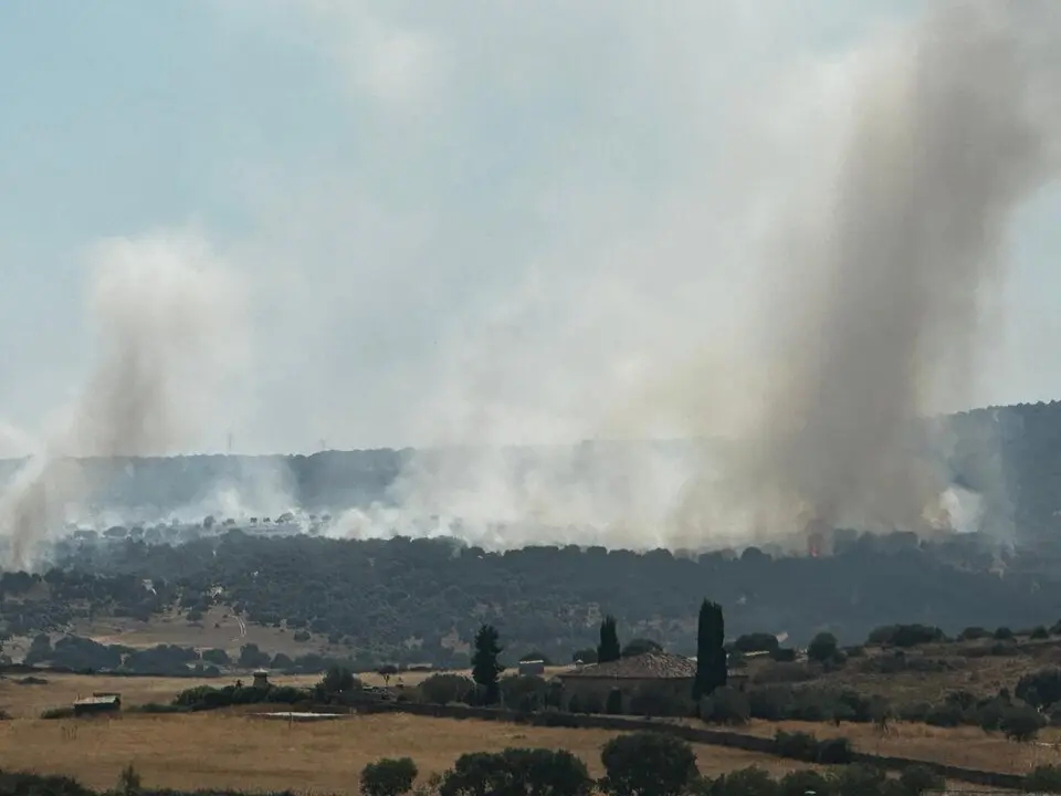 El incendio minutos antes de las 17:00 horas de la tarde.