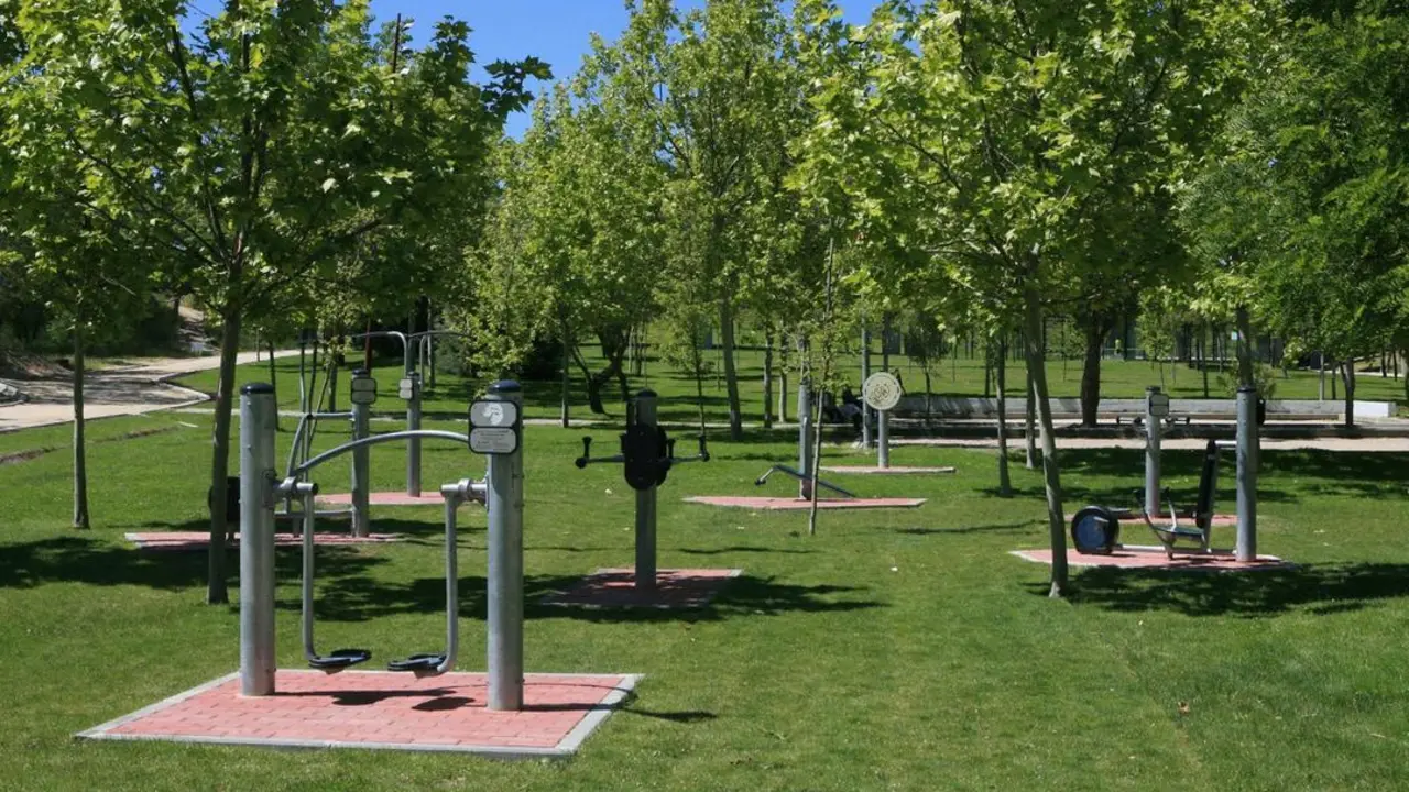 Uno de los gimnasios al aire libre de Tres Cantos, una opci&oacute;n para hacer deporte y adem&aacute;s gratis