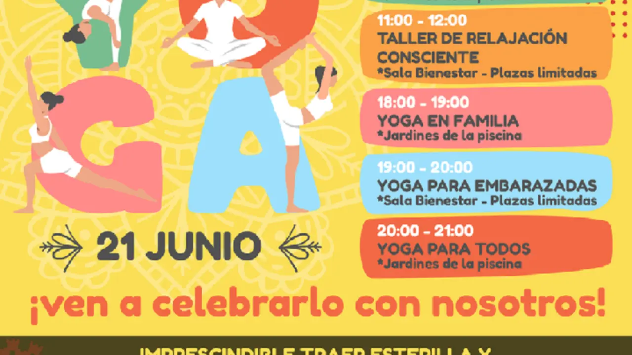 Programa guia para el DIA INTERNACIONAL DEL YOGA en Miraflores de la Sierra