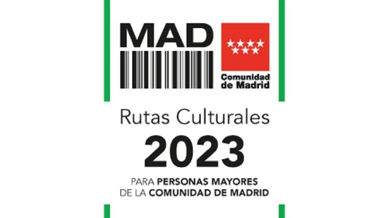 Logotipo rutas culturales para mayores 2023 comunidad de madrid