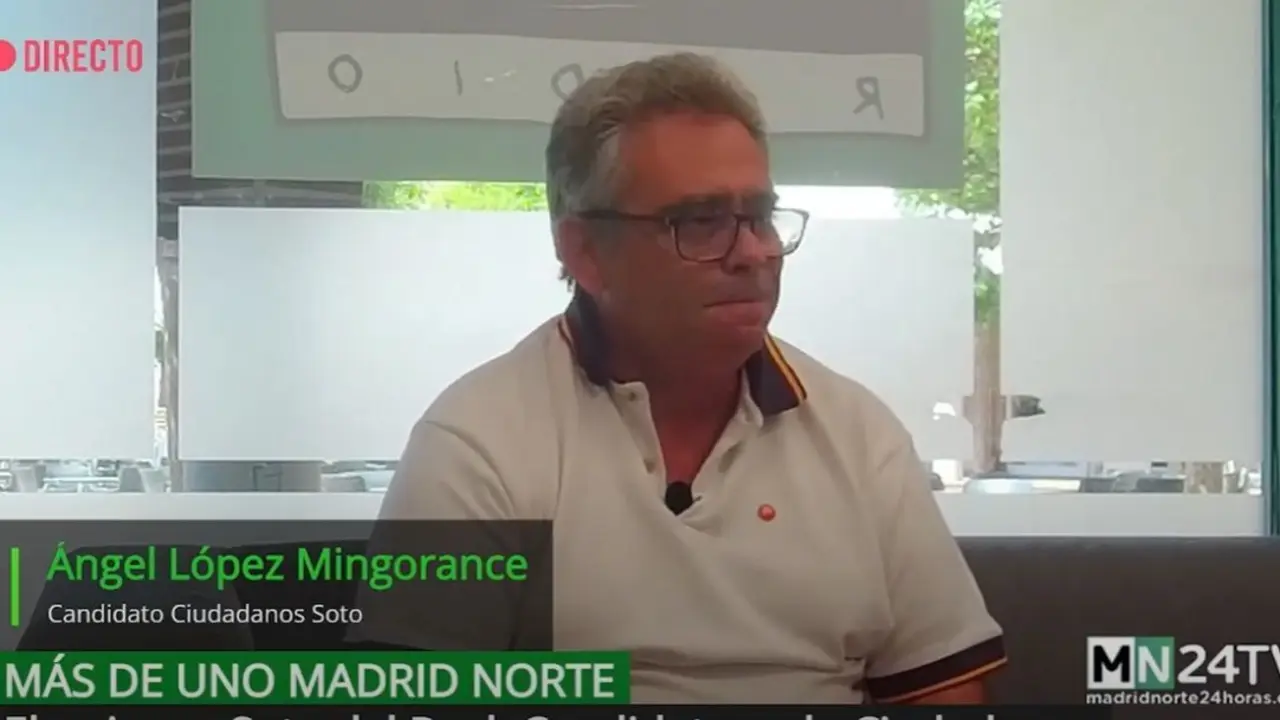 &Aacute;ngel L&oacute;pez MIngorance, candidato a la alcald&iacute;a de Ciudadanos Soto del Real