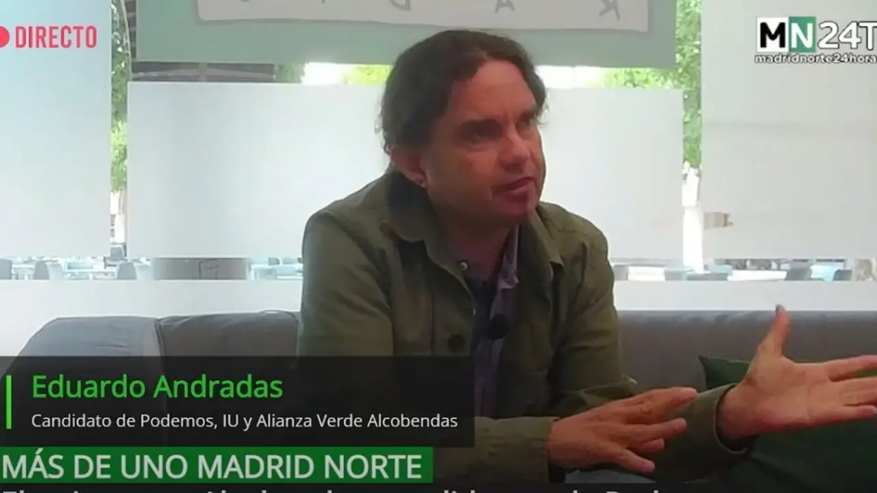 Eduardo Andradas, candidato de Podemos-IU-Alianza Verde en Alcobendas