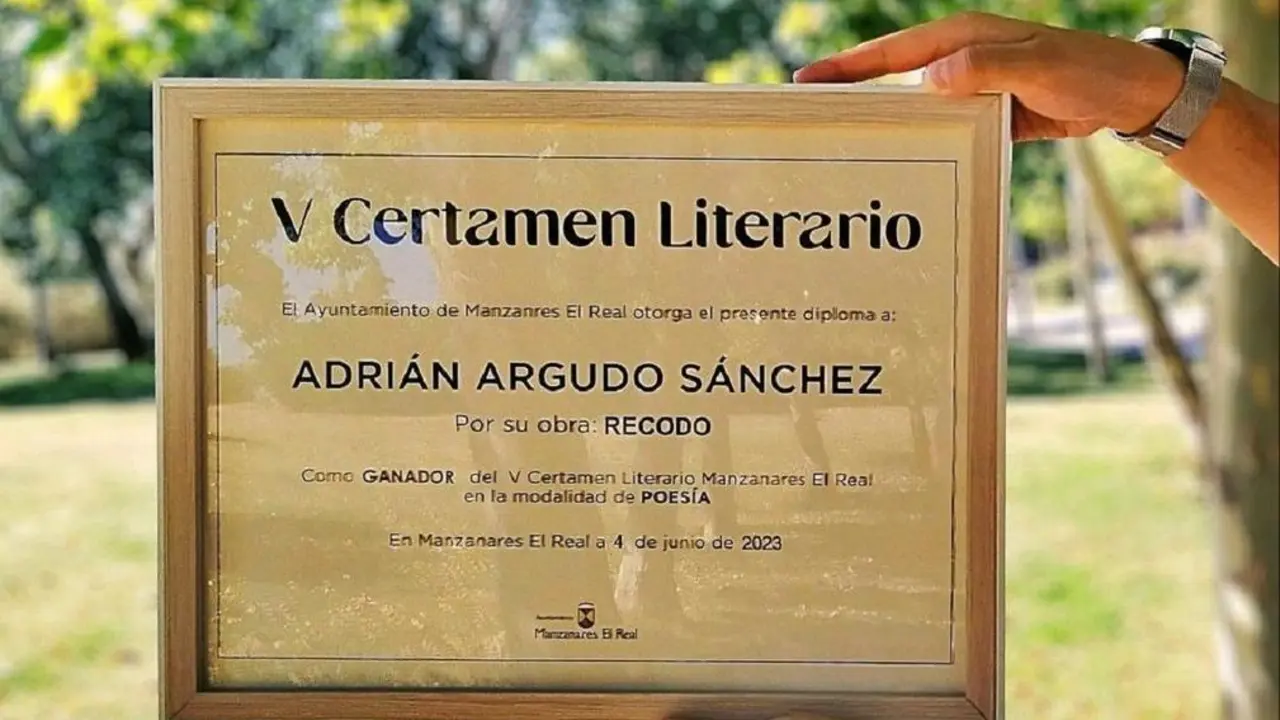 Imagen del diploma acreditativo difundida por el ganador