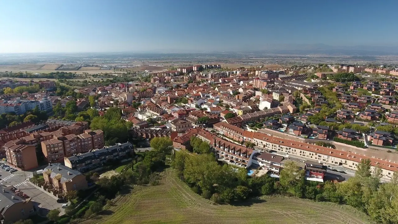 Toma aerea de Algete: Fuente Ayuntamiento de Algete