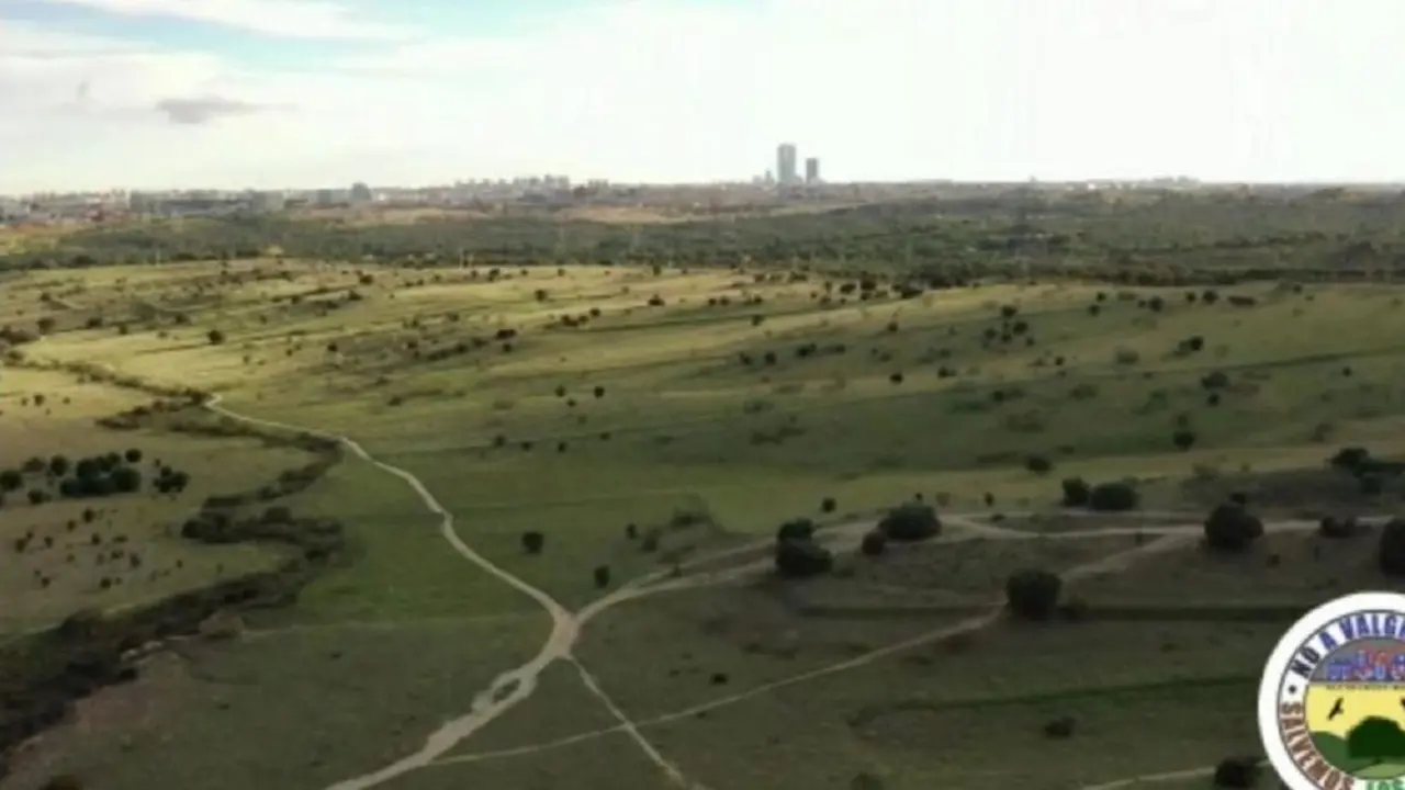 Una vista de Los Carriles de Alcobendas, desde el aire