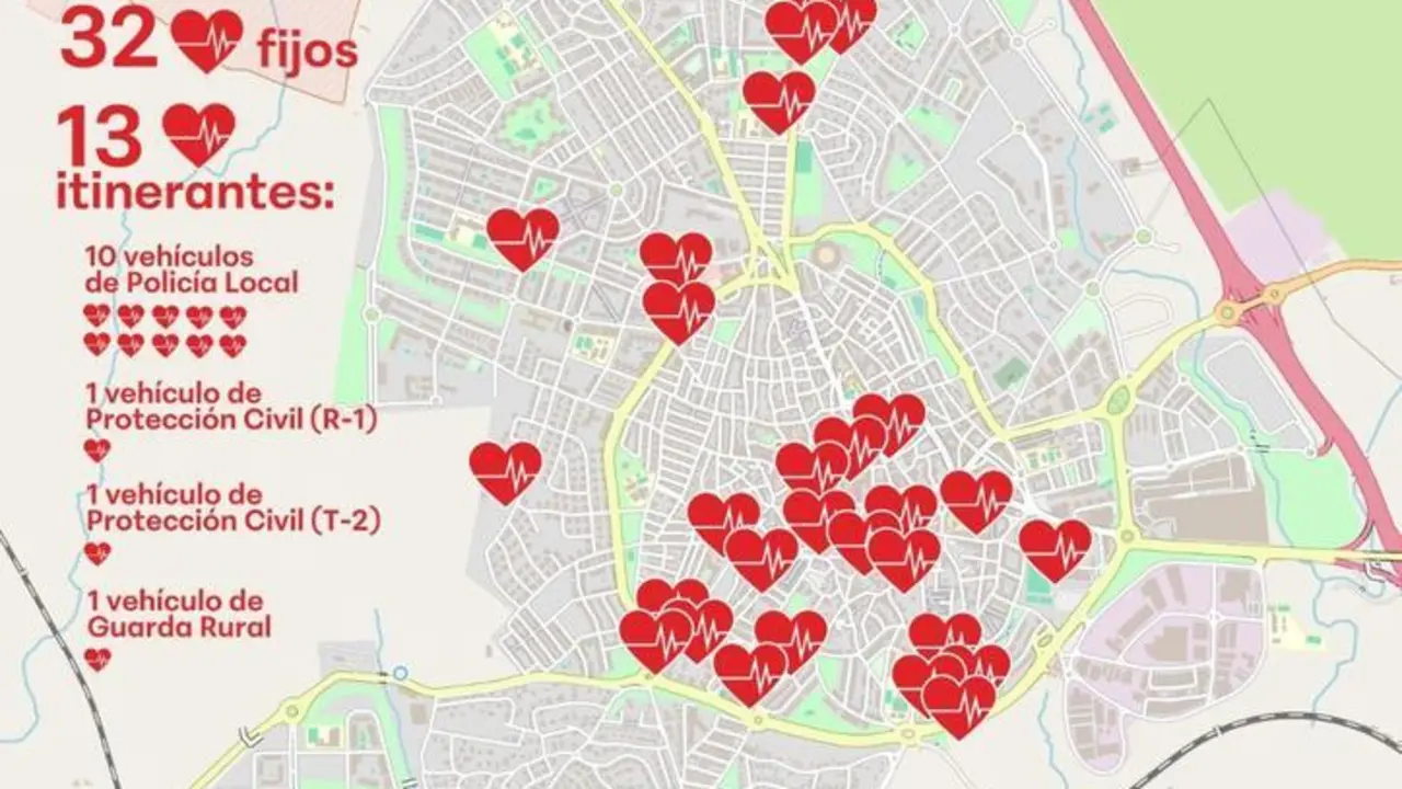 Colmenar Viejo desfibriladores 