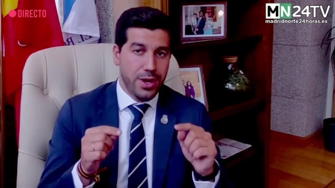 El alcalde de El Boalo, Cerceda y Mataelpino, Sergio Yunquera, en una entrevista en junio de 2024