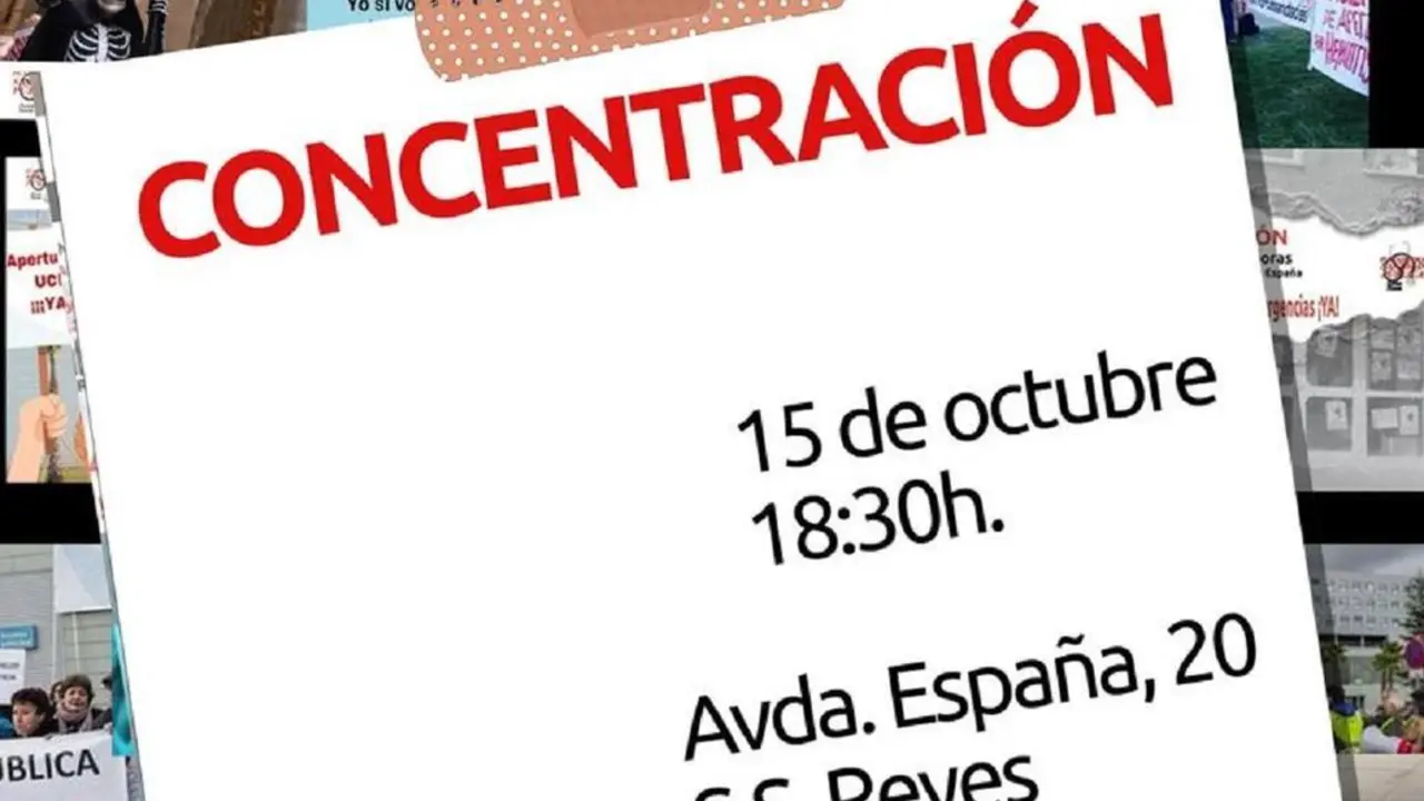 Cartel de la concentraci&oacute;n frente al SUAP de Alcobendas Sanse del 15 de octubre