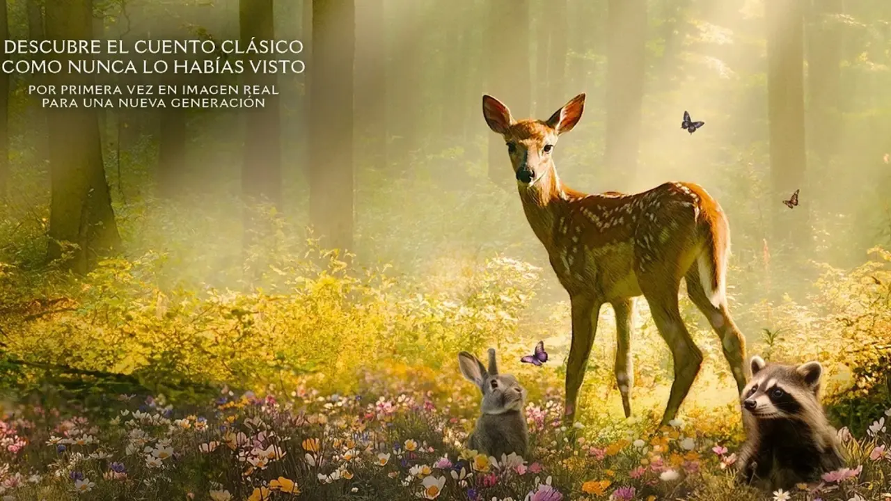 Cartel de Bambi, uno de los tres estrenos de Ode&oacute;n Multicines Tres Cantos para el 10 de enero