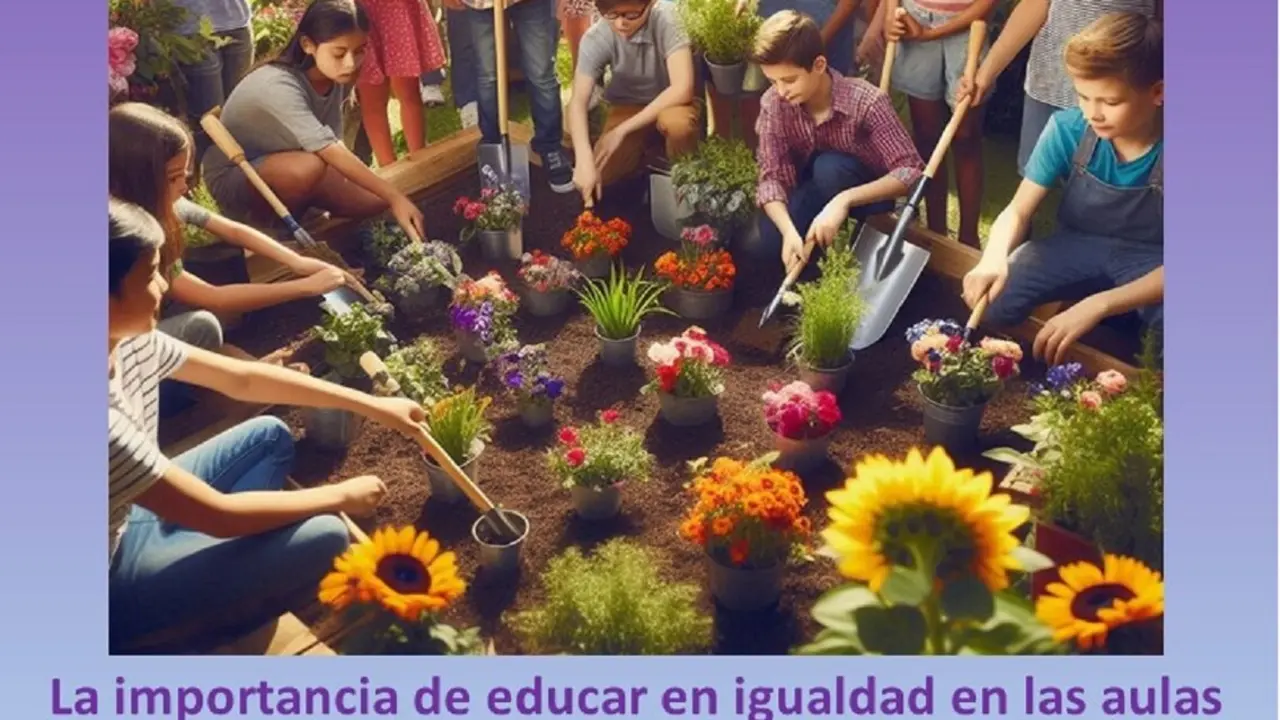 Parte del cartel de la charla Educaci&oacute;n en Igualdad en las aulas