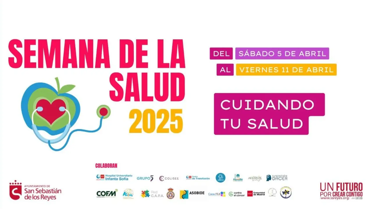 X Semana de la salud 2025. Imagen del Ayuntamiento de S. S. de los Reyes.