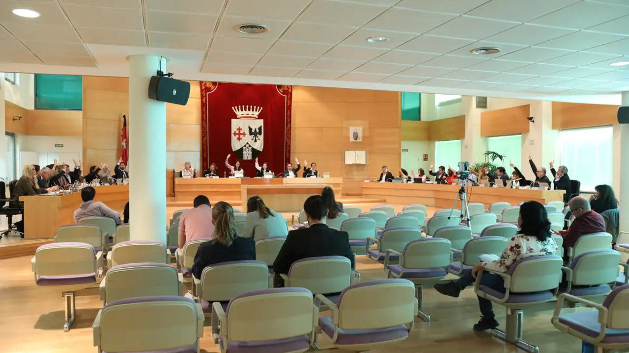 El pleno ordinario. Imagen cedida por el Ayuntamiento de Alcobendas.