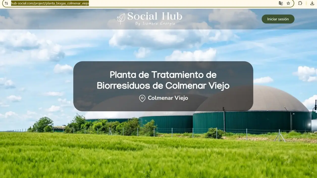 Este es el sitio web oficial de la planta de tratamiento de biorres&iacute;duos de Colmenar Viejo