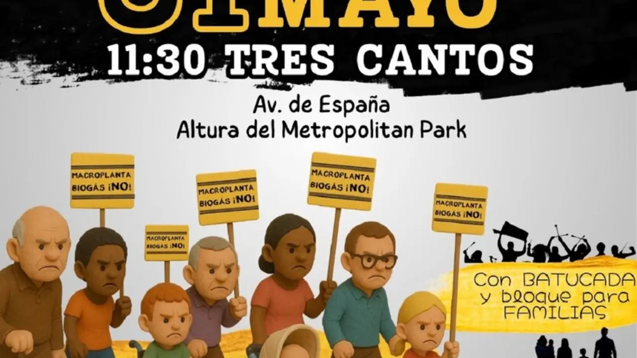 La nueva manifestaci&oacute;n tiene lugar en Tres Cantos el 31 de mayo a las 11.30 horas
