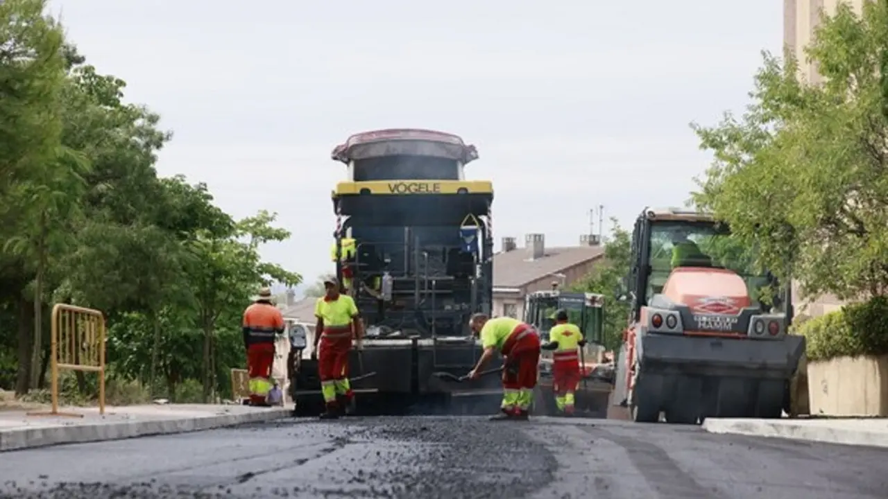 Obras en el barrio del Moncayo de Colmenar Viejo
