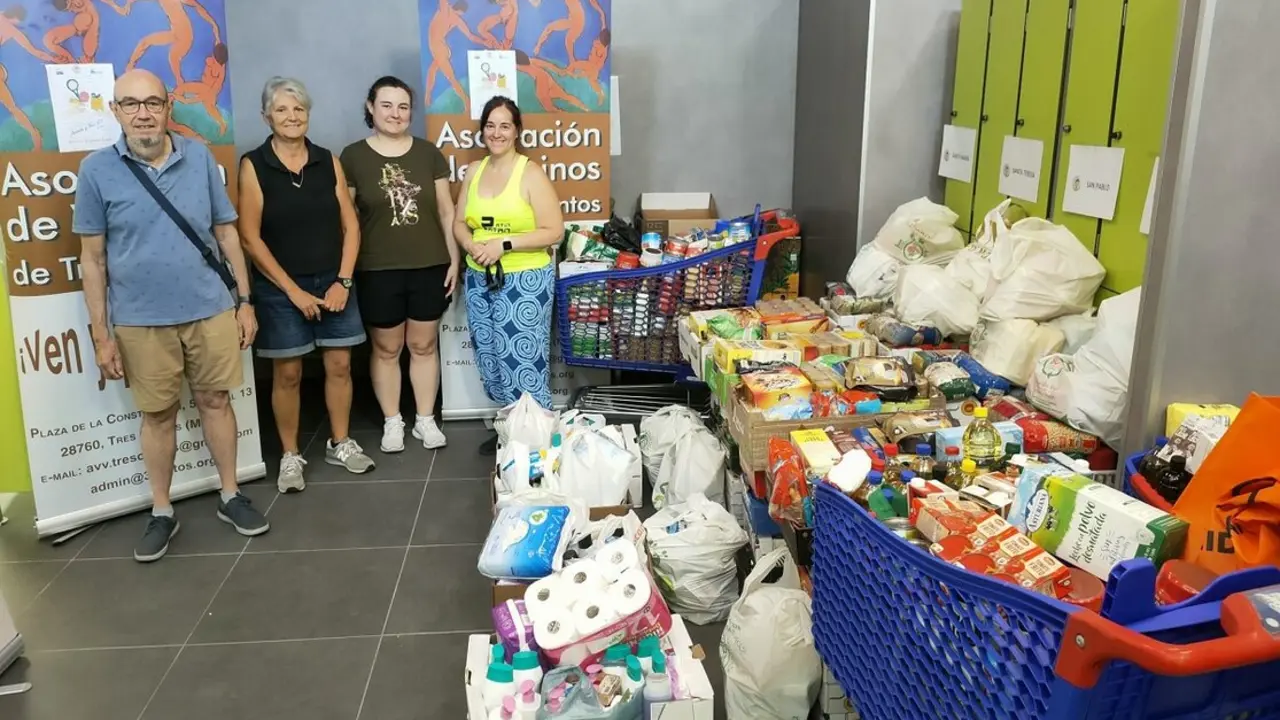 Las jornadas deportivo solidarias de Tres Cantos de la Asociaci&oacute;n VEcinal recogieron este a&ntilde;o casi 1,2 toneladas de alimentos y productos de higiene