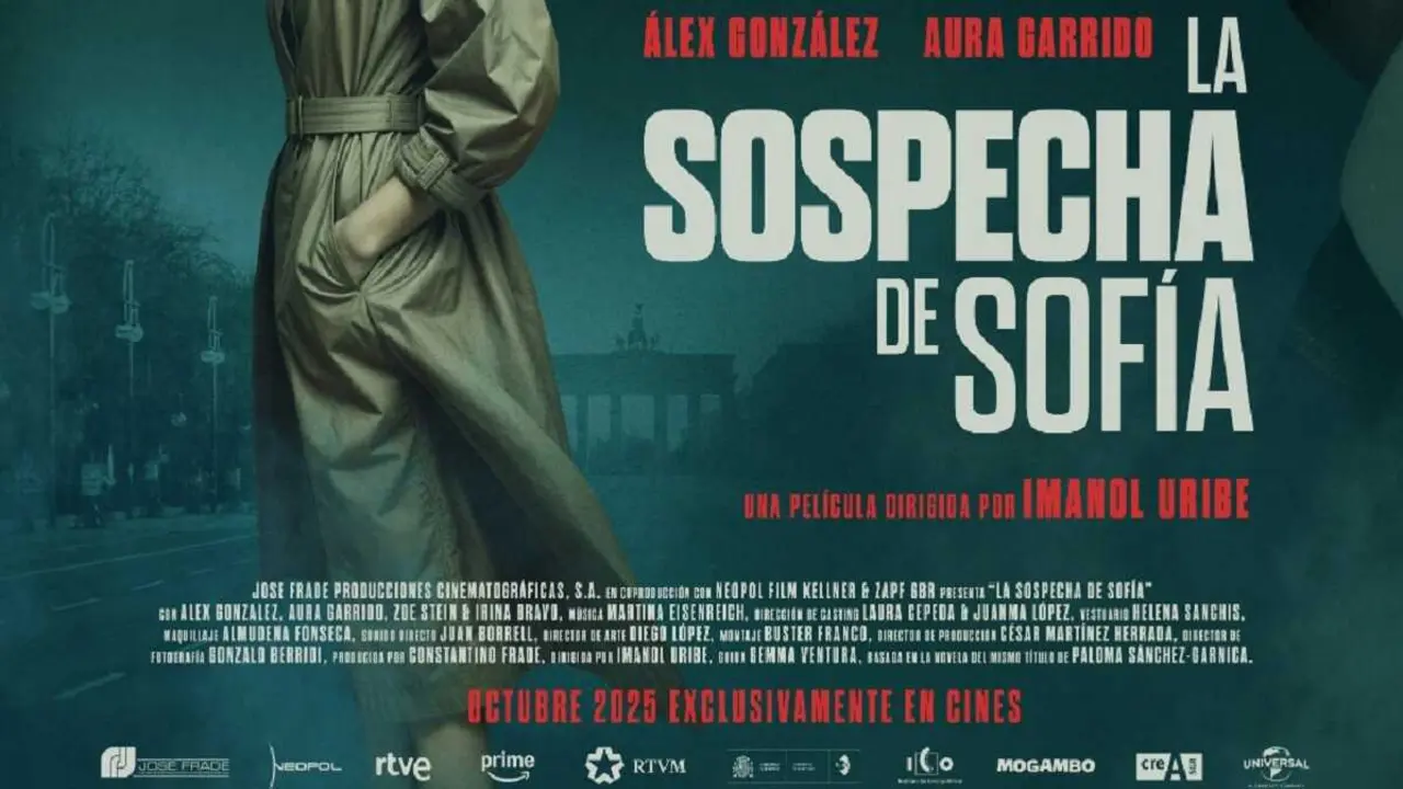 Cartel de la pel&iacute;cula de intriga La sospecha de Sof&iacute;a, dirigida por Imanol Uribe
