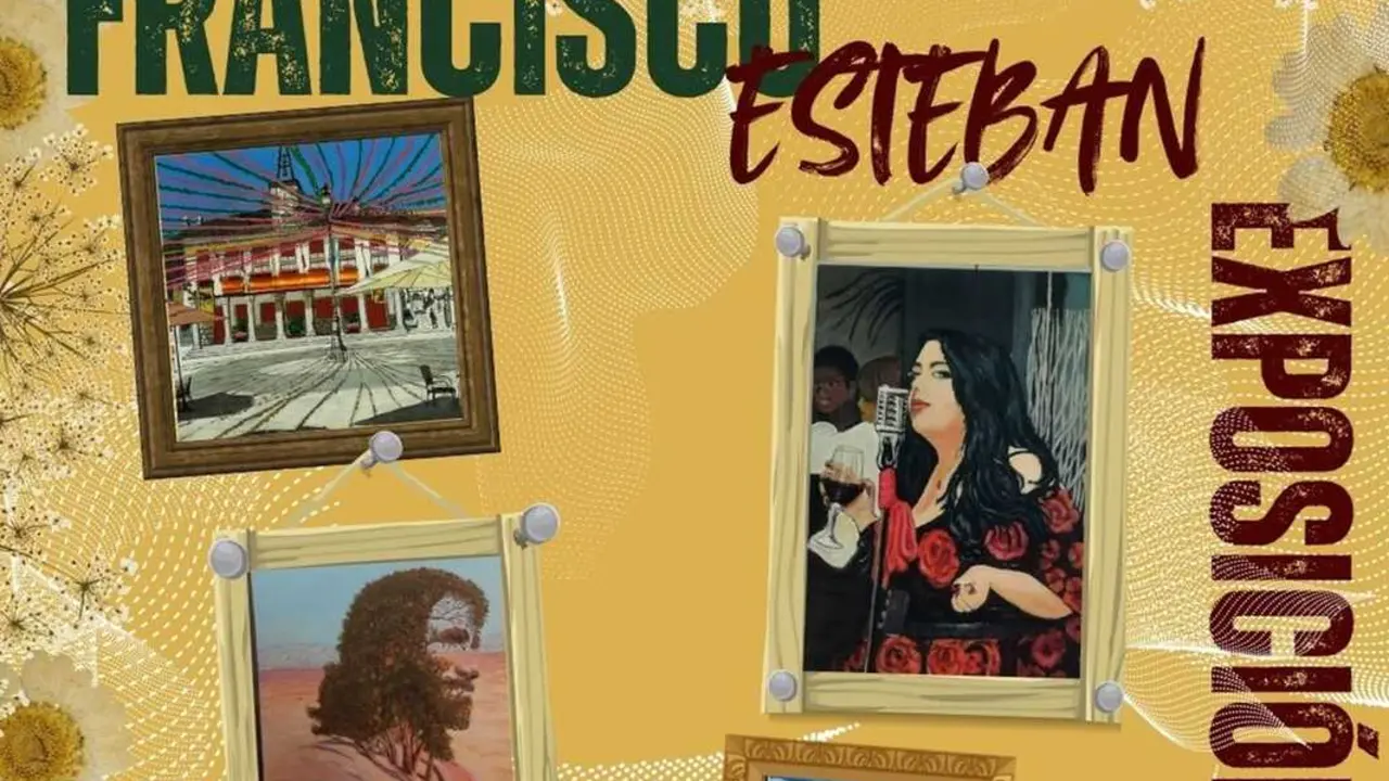 Cartel de la exposici&oacute;n de Francisco Esteban en Miraflores de la Sierra