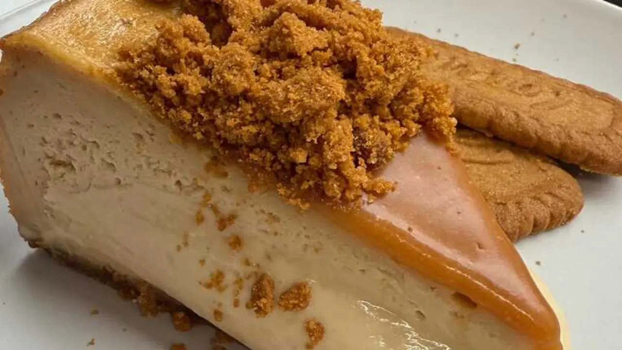 Una de las tartas de queso de Ed&eacute;n Cheesecakes, de galleta Lotus