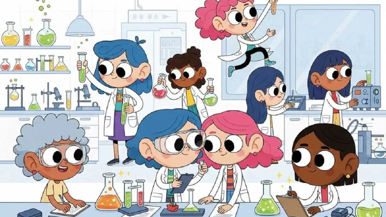 Cartel de la charla sobre las Matildas de la Ciencia, dedicada a cient&iacute;ficas ninguneadas