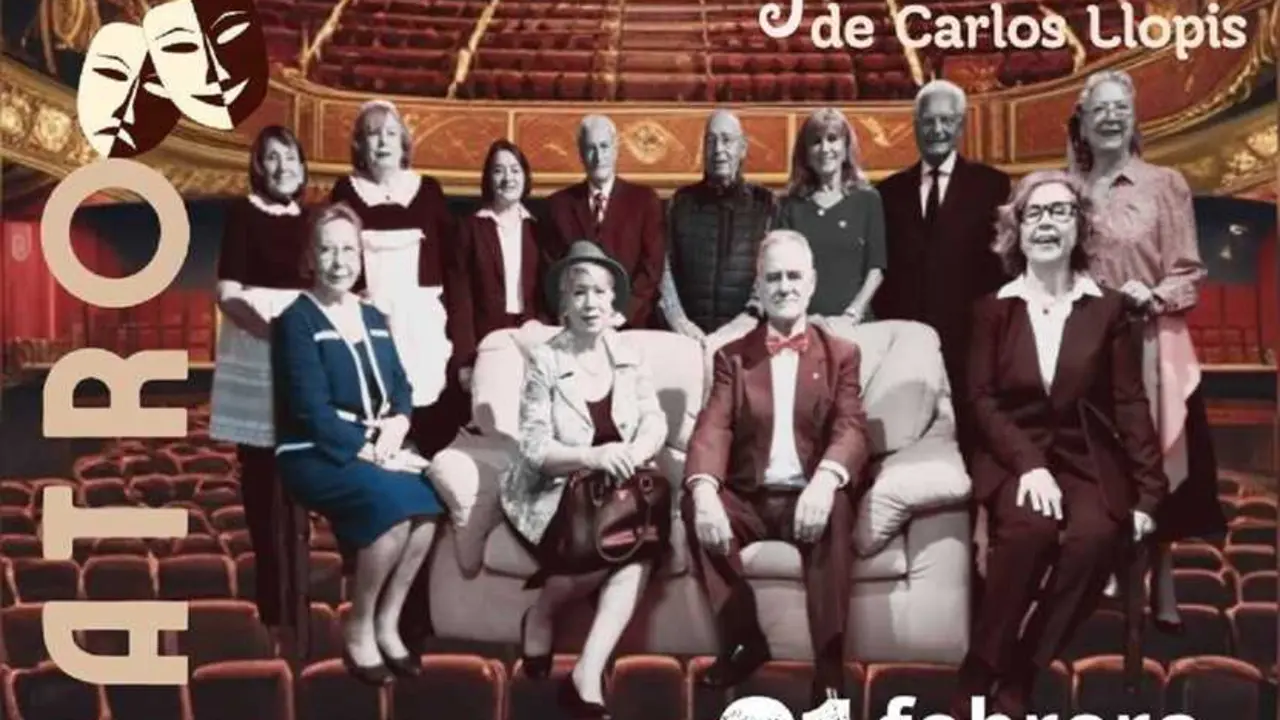 Cartel de la obra Nosotros, ellas... y el duende, a cargo del grupo teatral Benito P&eacute;rez Gald&oacute;s
