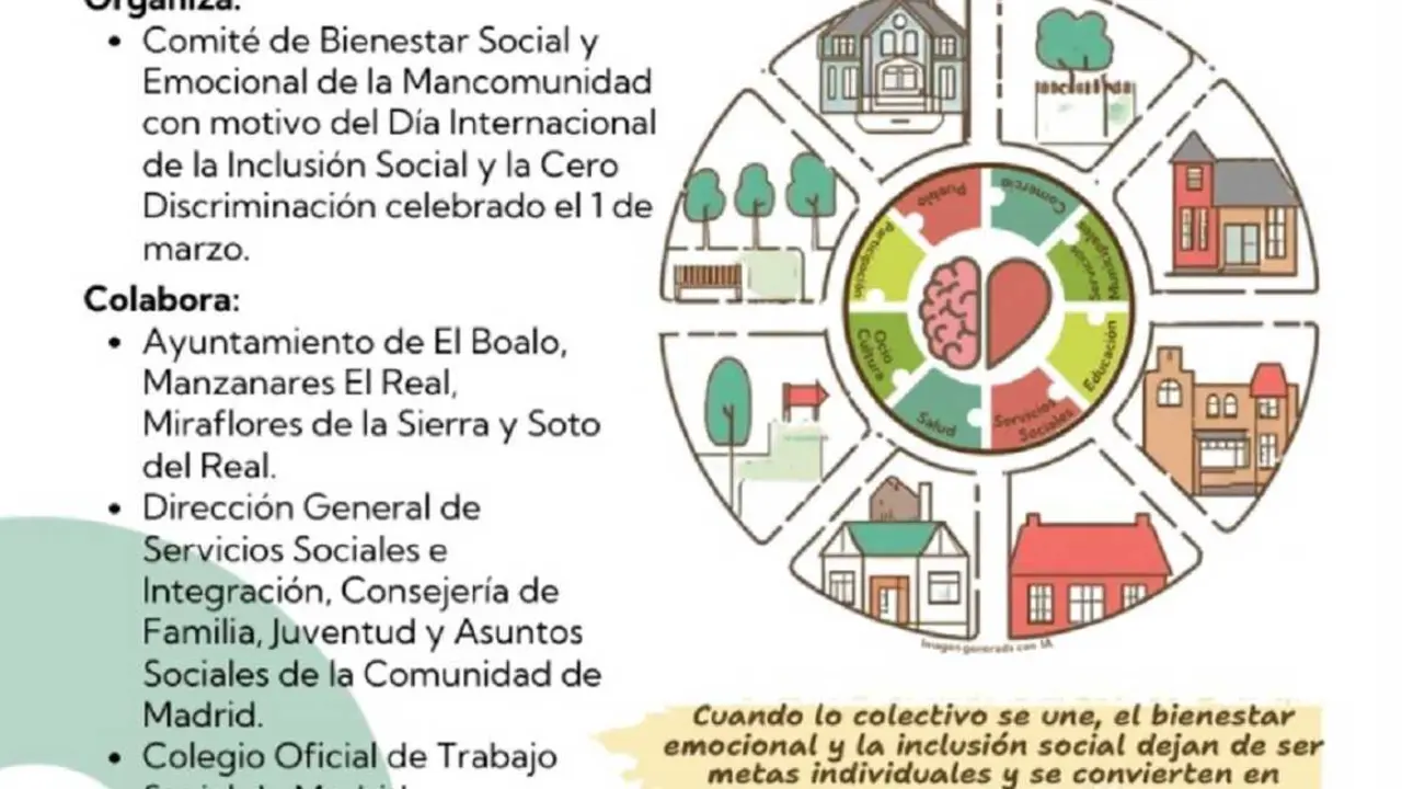 Cartel de la jornada organizada en El Boalo para el 4 de marzo