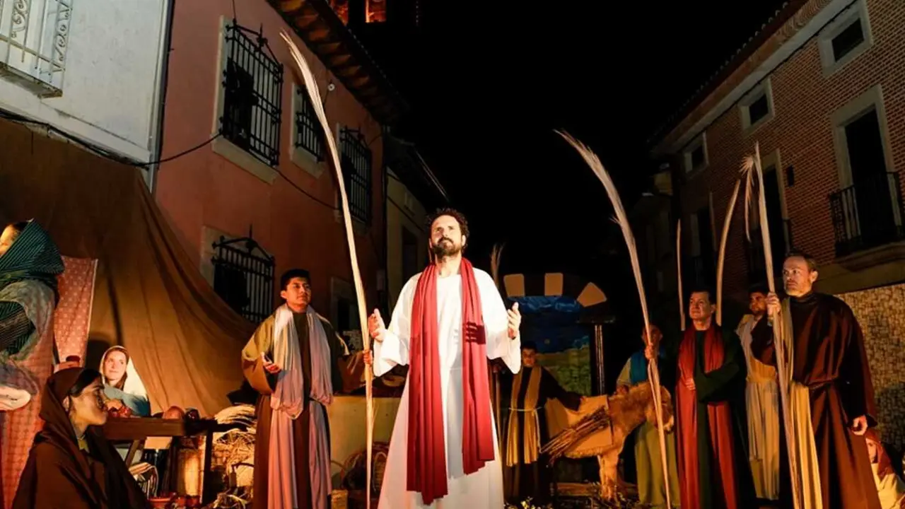 Una de las escenas de la Pasi&oacute;n Viviente que se realiza en Colmenar Viejo