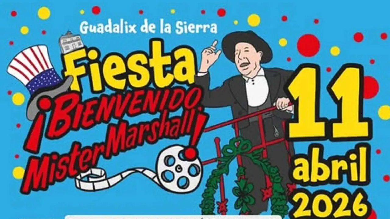 Cartel de la fiesta Bienvenido Mister Marshall 2026
