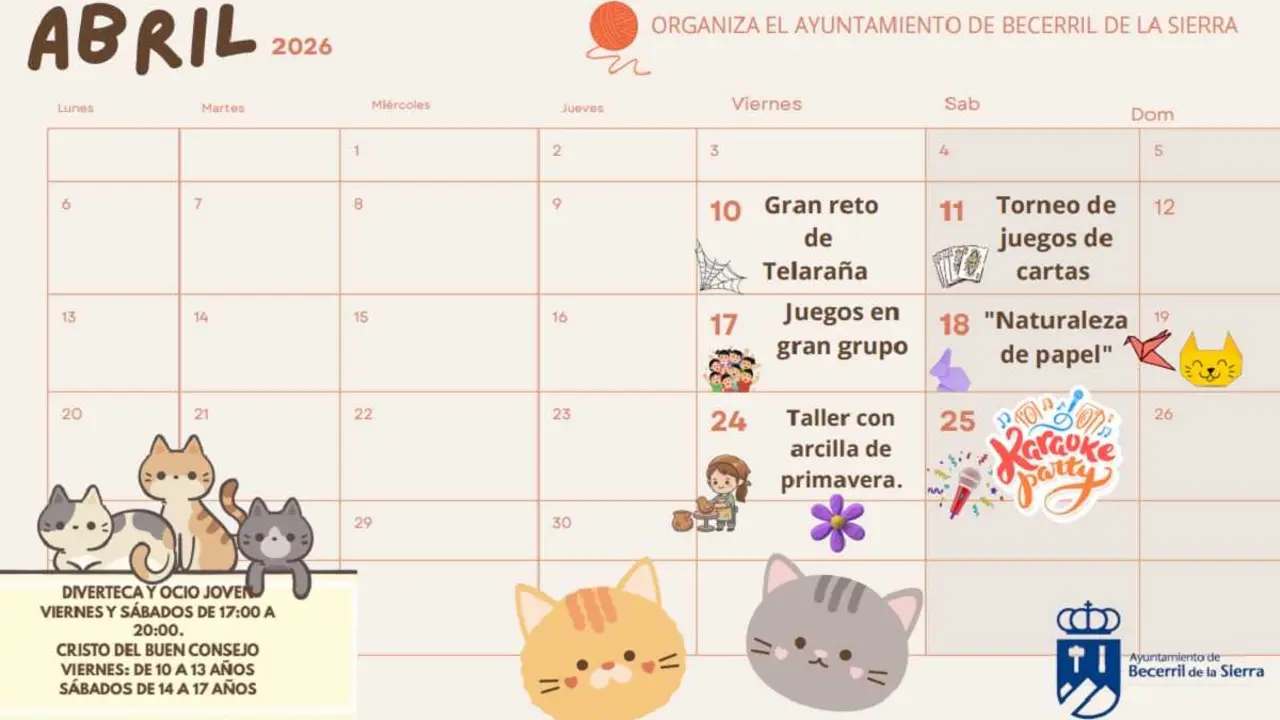 diverteca y ocio joven segunda quincena de abril