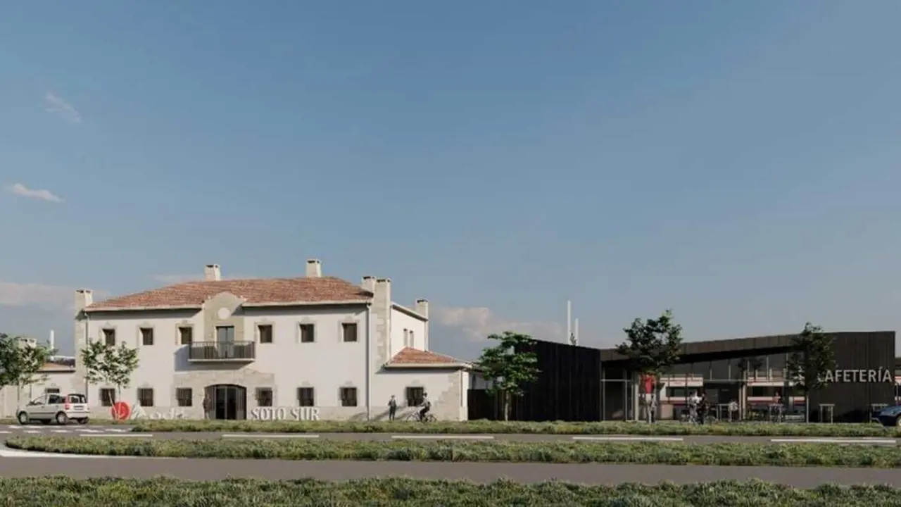 Recreaci&oacute;n de la futura Estaci&oacute;n Soto Sur, de Soto del Real, con el a&ntilde;adido de la cafeter&iacute;a