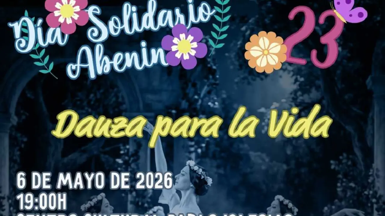 cartel del d&iacute;a solidario Aben&iacute;n en Alcobendas