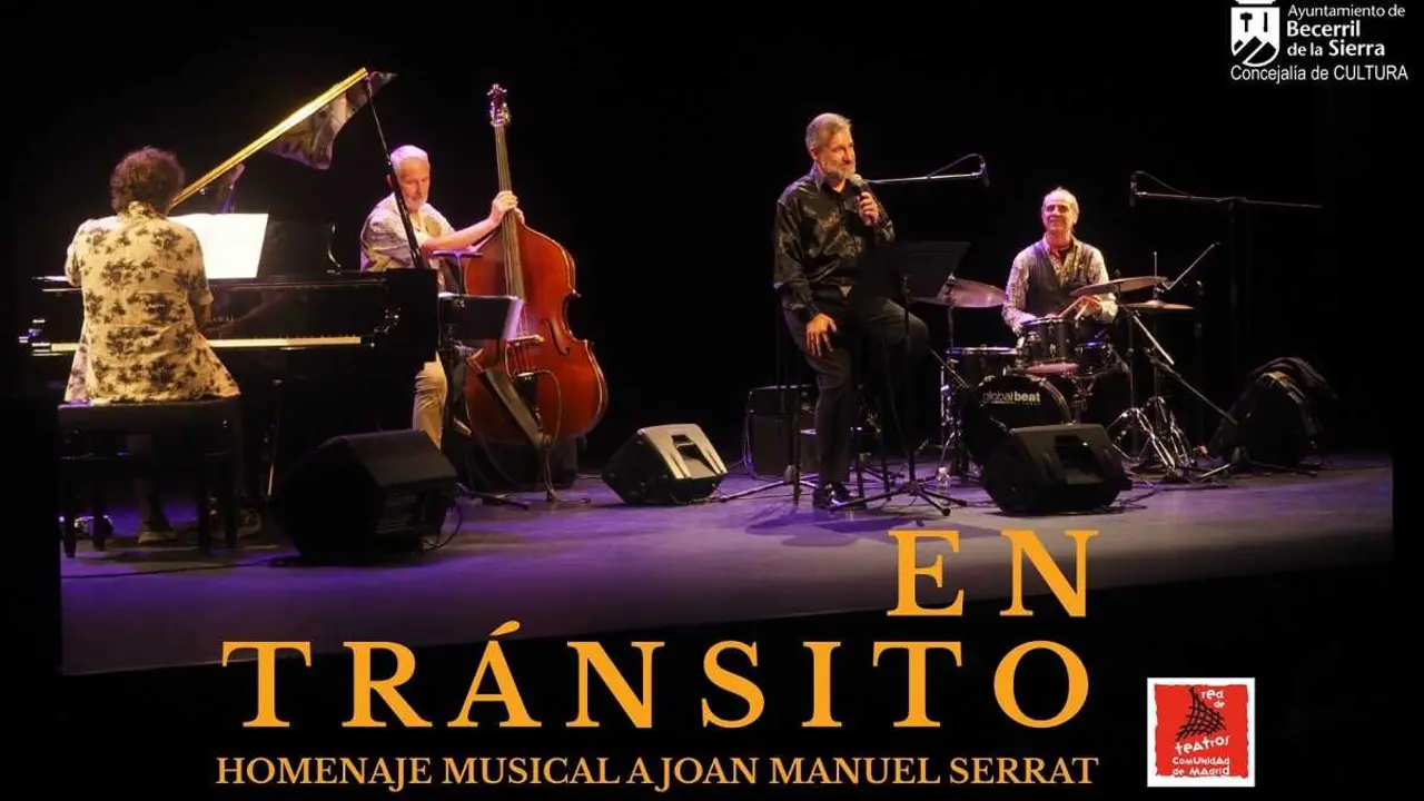 Cartel de En Tr&aacute;nsito, el homenaje musical a Joan Manuel Serrat en Becerril de la Sierra
