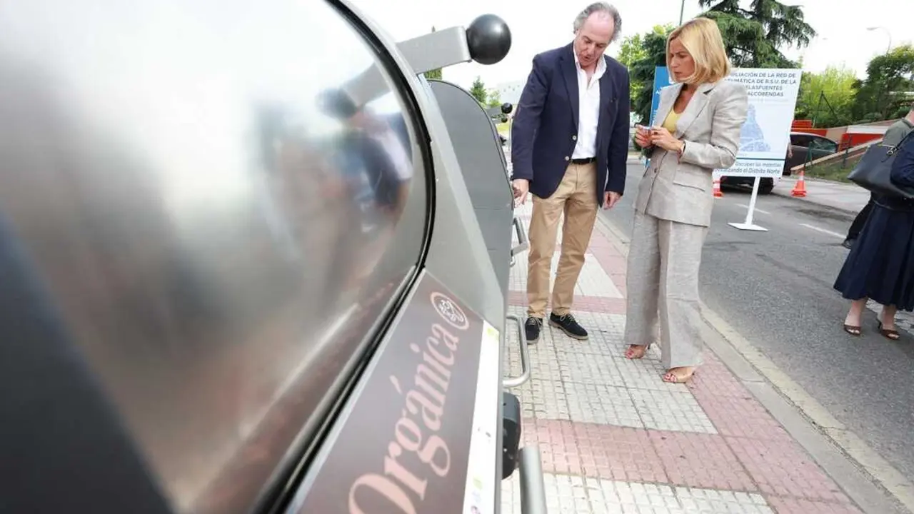 buzones de la recogida neum&aacute;tica de residuos de Alcobendas