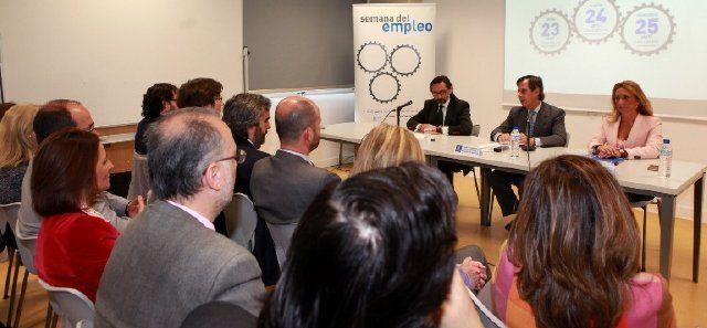 Imagen de una de las conferencias organizadas el año pasado en ALCOBENDAS en la Semana del Empleo