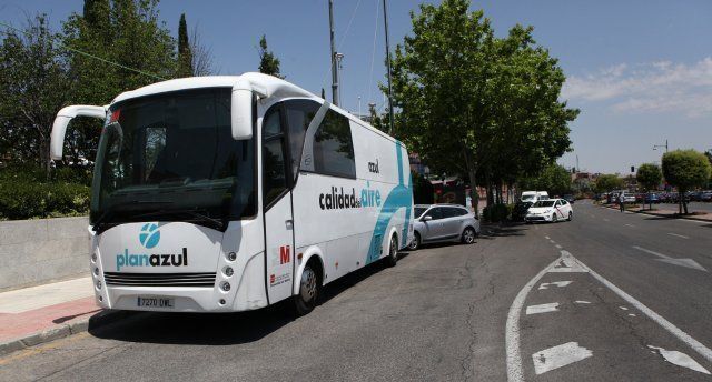 Autobús medidor de la calidad del aire
