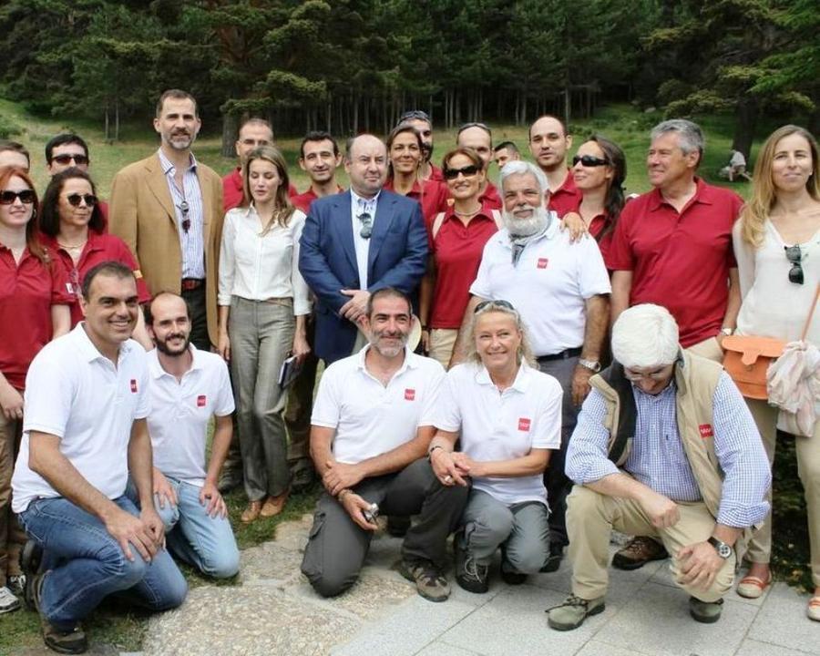 Los Príncipes de España, en los primeros días del Parque Nacional de la Sierra de Guadarrama