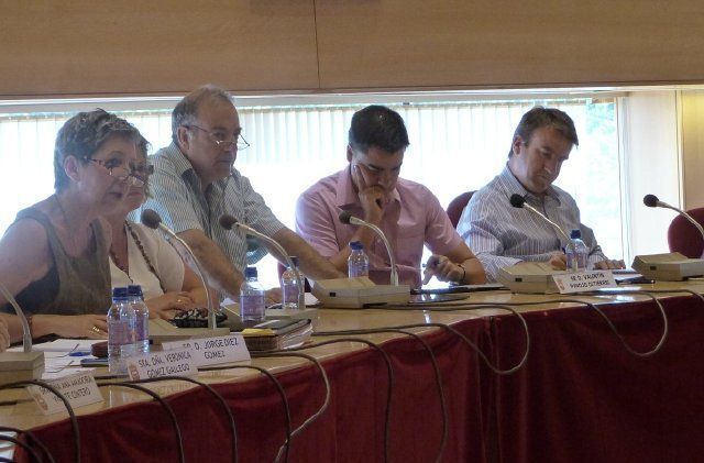 Imagen del pleno en el que la portavoz del PSOE defiende su moción a pleno en TRES CANTOS