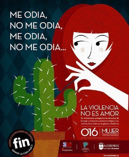 Cartel de 2012 de la campaña contra el maltrato a la mujer de Alcobendas