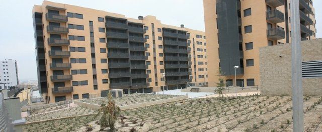 Uno de los bloques de las mil viviendas de Tres Cantos