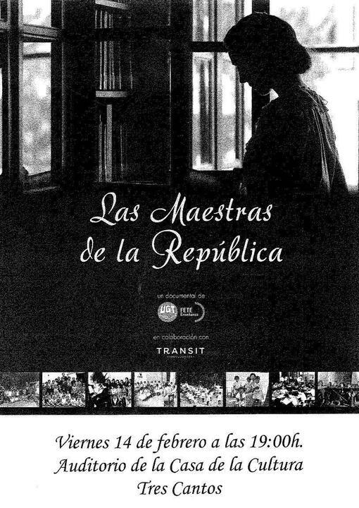 Parte del cartel de la proyección de la película 