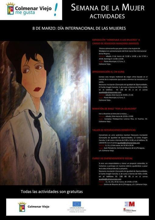 Cartel del Día de la Mujer 2014, en Colmenar 