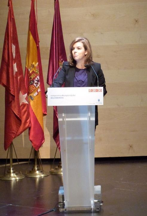 La Vicepresidenta Soraya Sáenz de Santamaría inauguó las Jornadas sobre Emprendimiento en Alcobendas